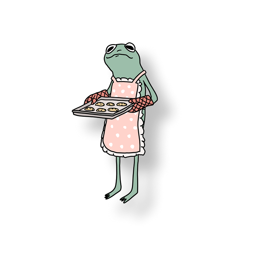 baking mom frog