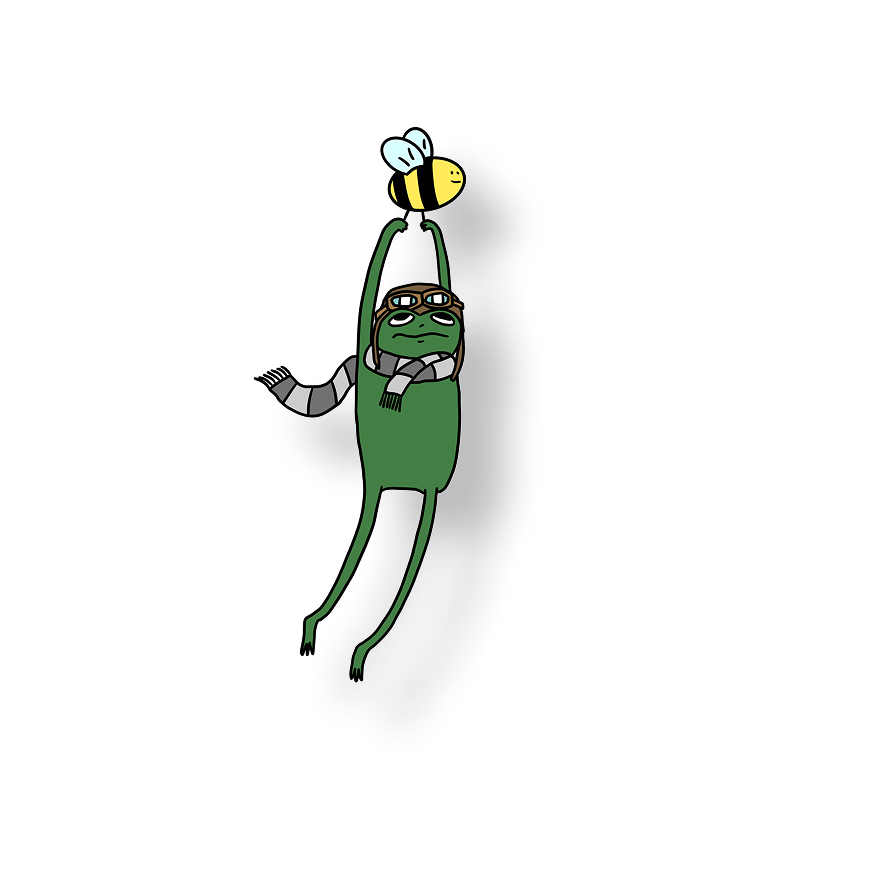 bee flyin frog