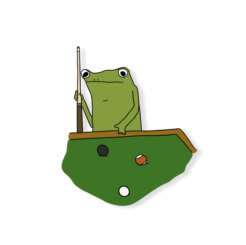 billiards frog