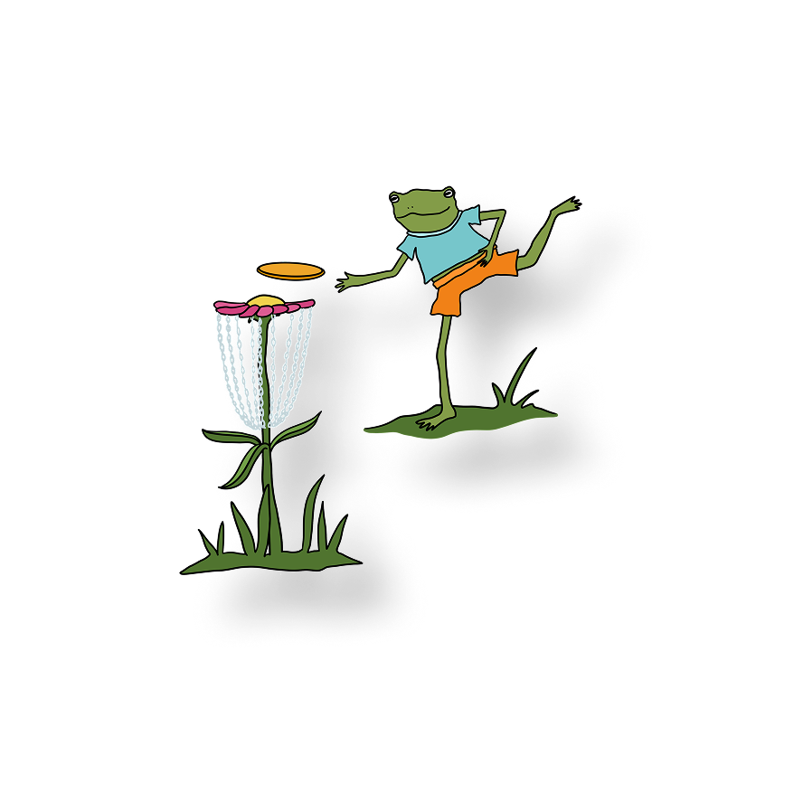 disc golf frog