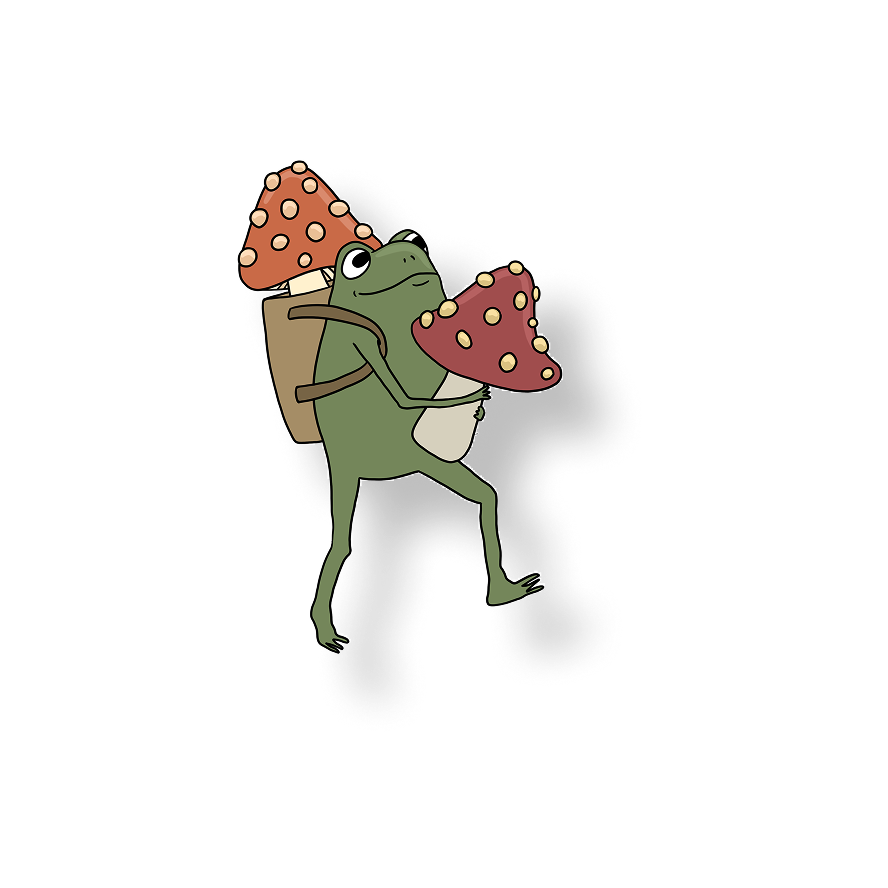 foraging frog