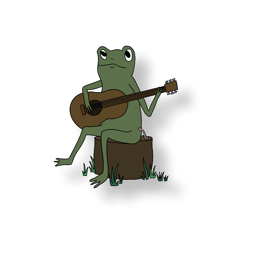 frog and his guitar