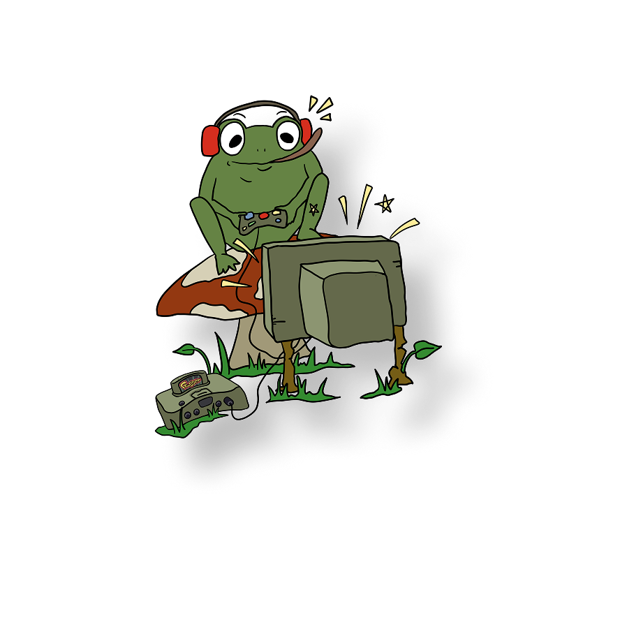 gamer frog