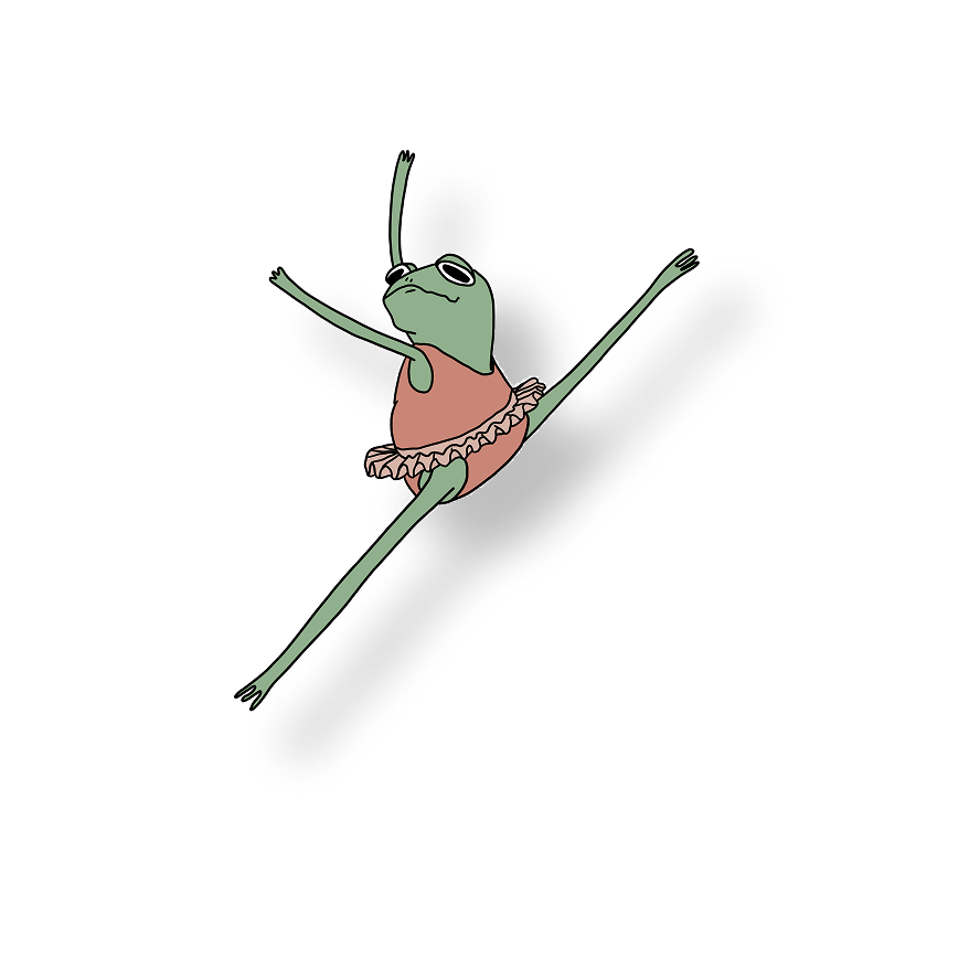 grand jete ballerina frog