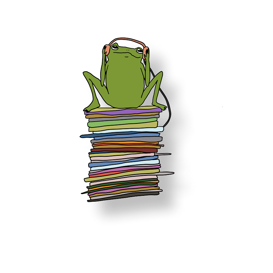 graywhale stack of records frog