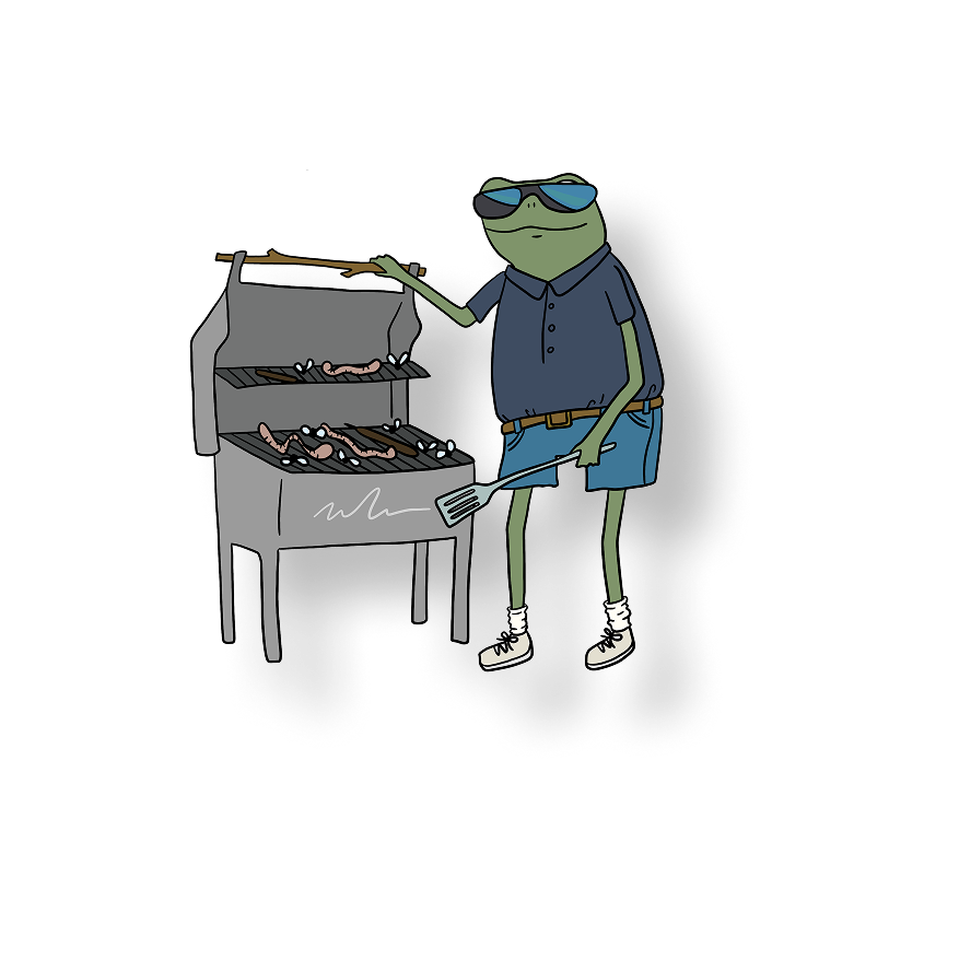 grill dad frog