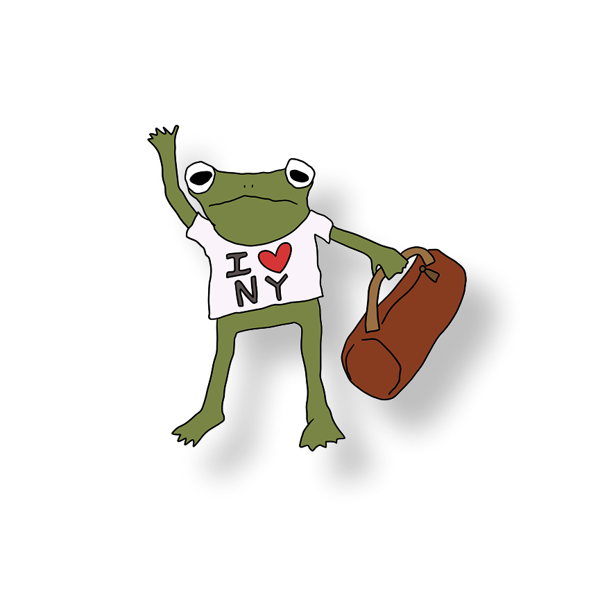 hail a taxi frog
