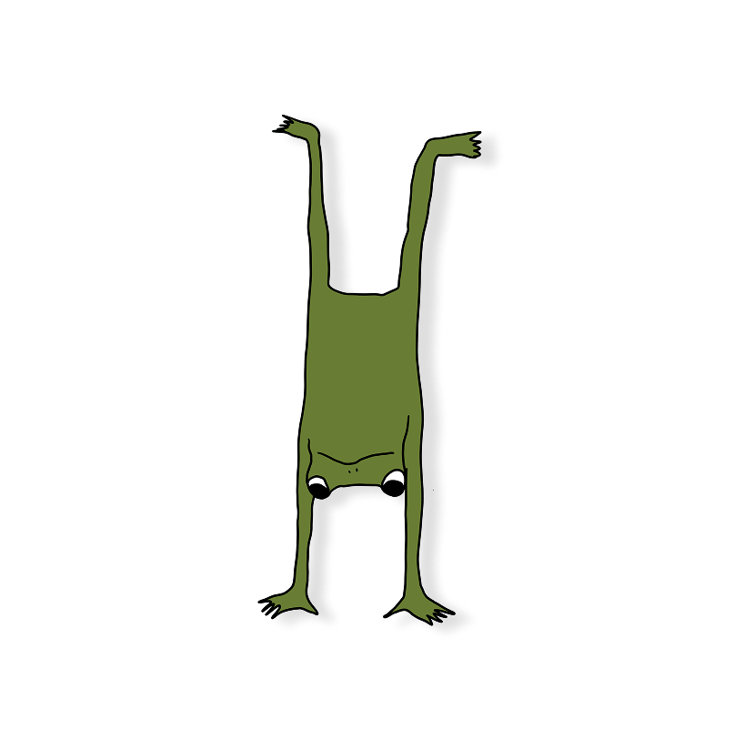 handstand frog
