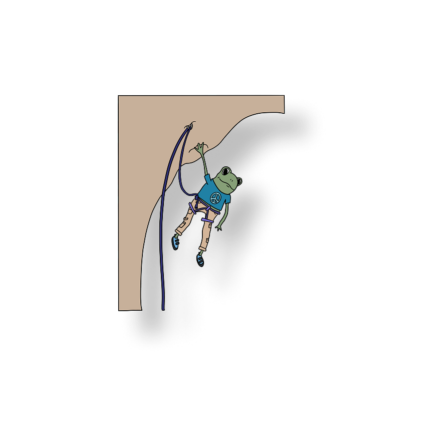 lead climber frog