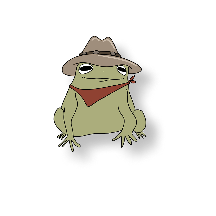 little cowboy frog