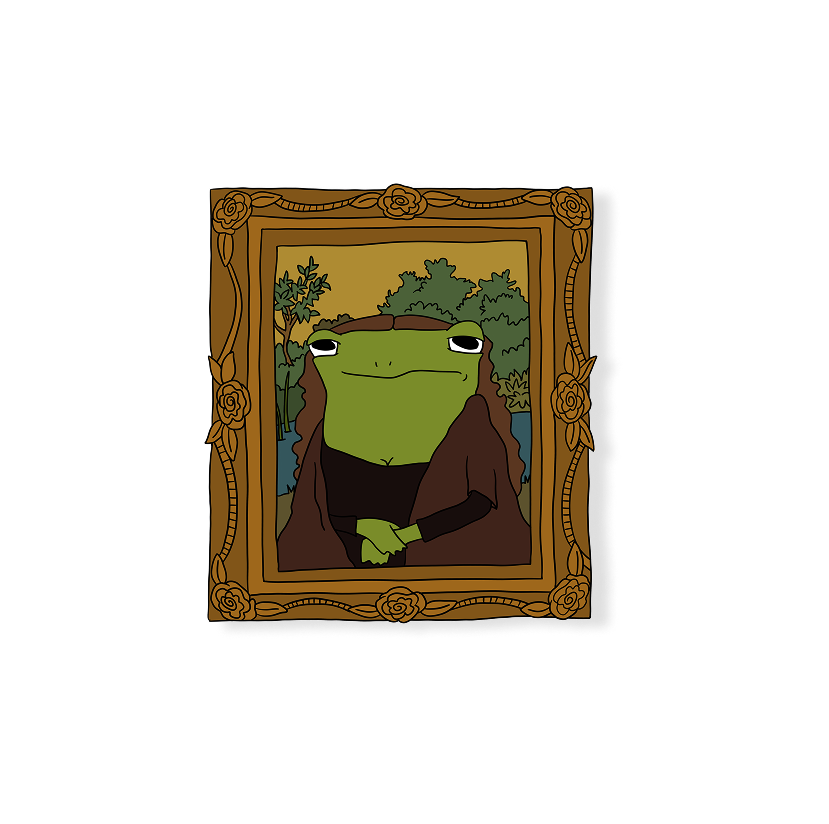 mona lisa frog