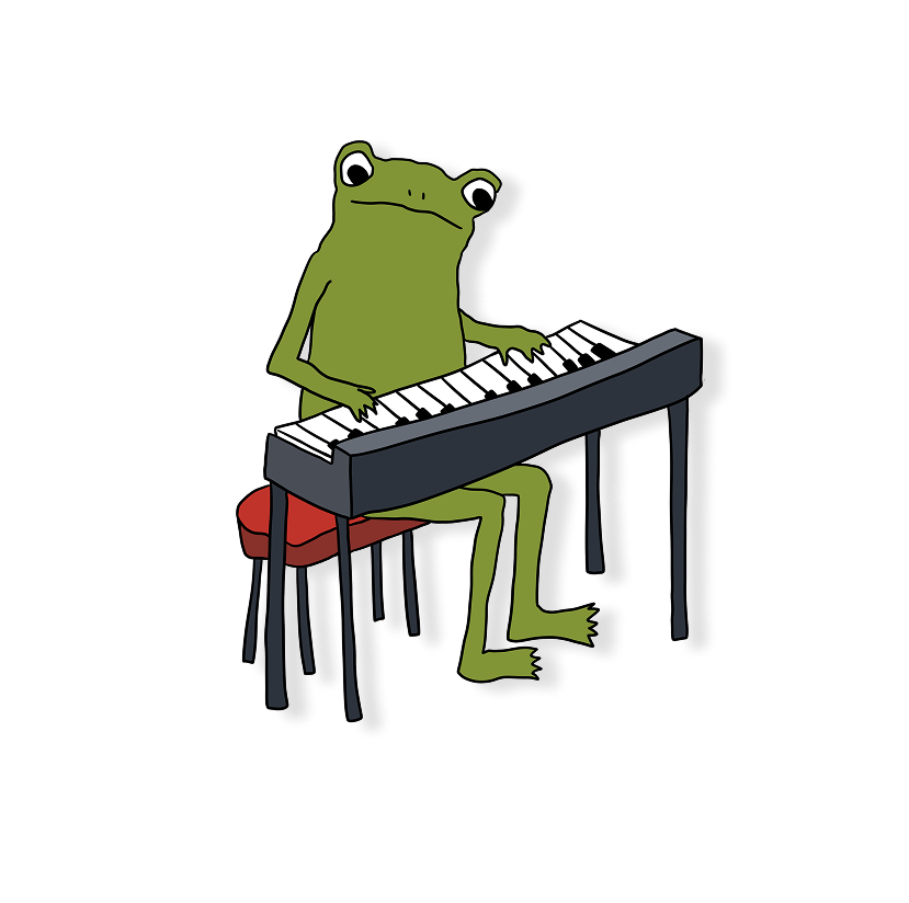 pianist frog