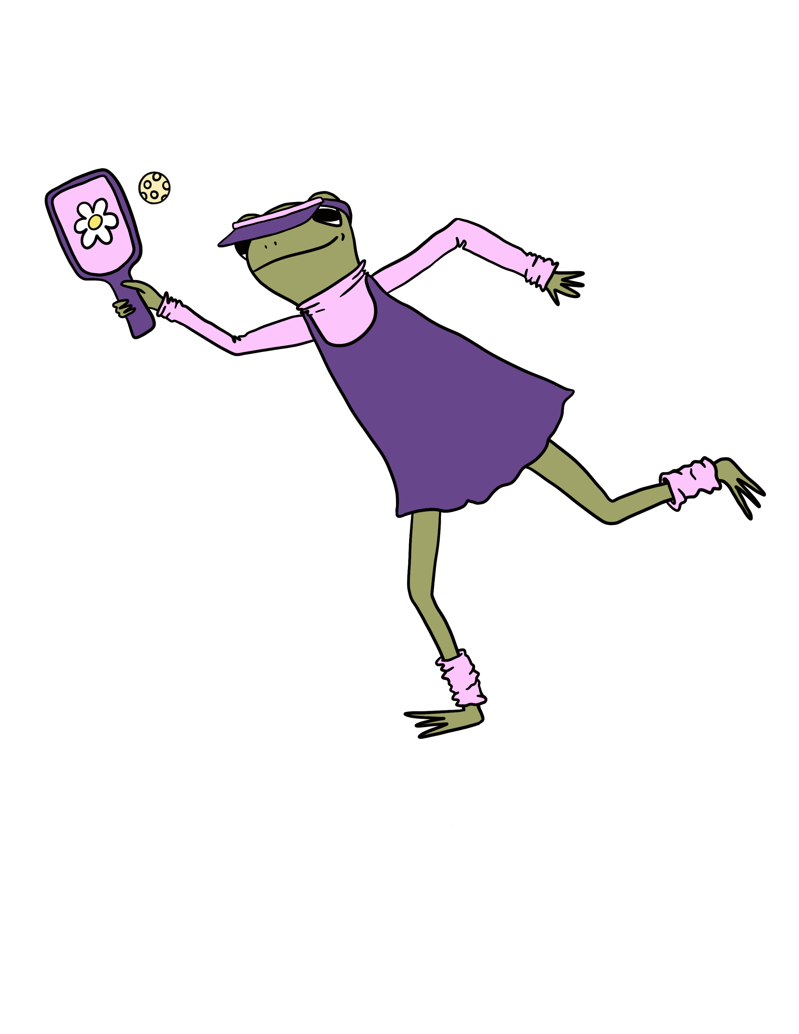 pickleball queen frog