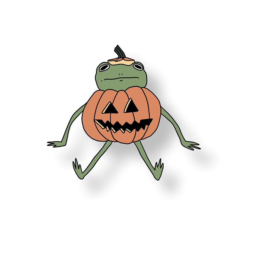 pumpkin frog