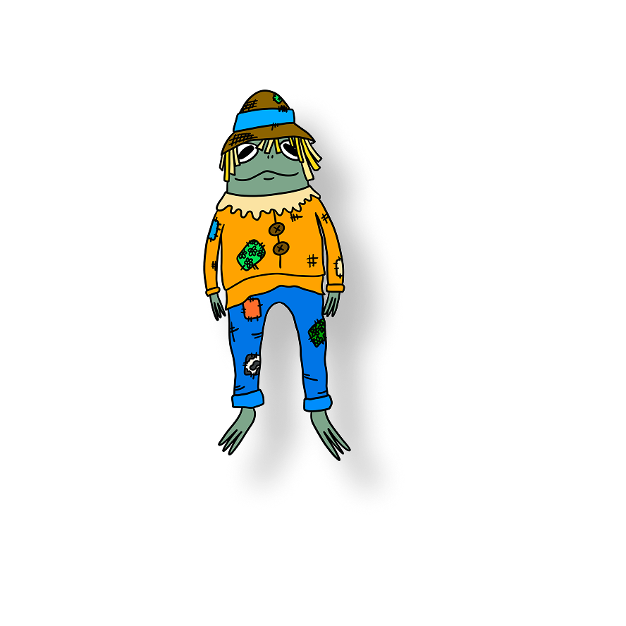 scarecrow frog