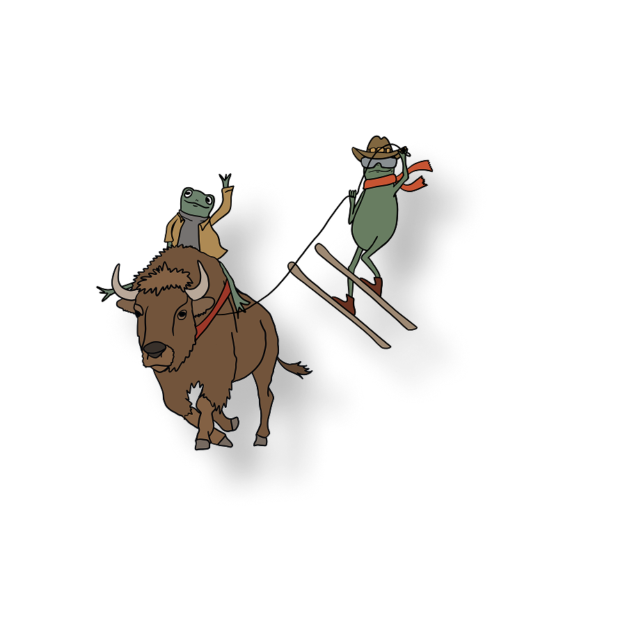 skijoring frogs
