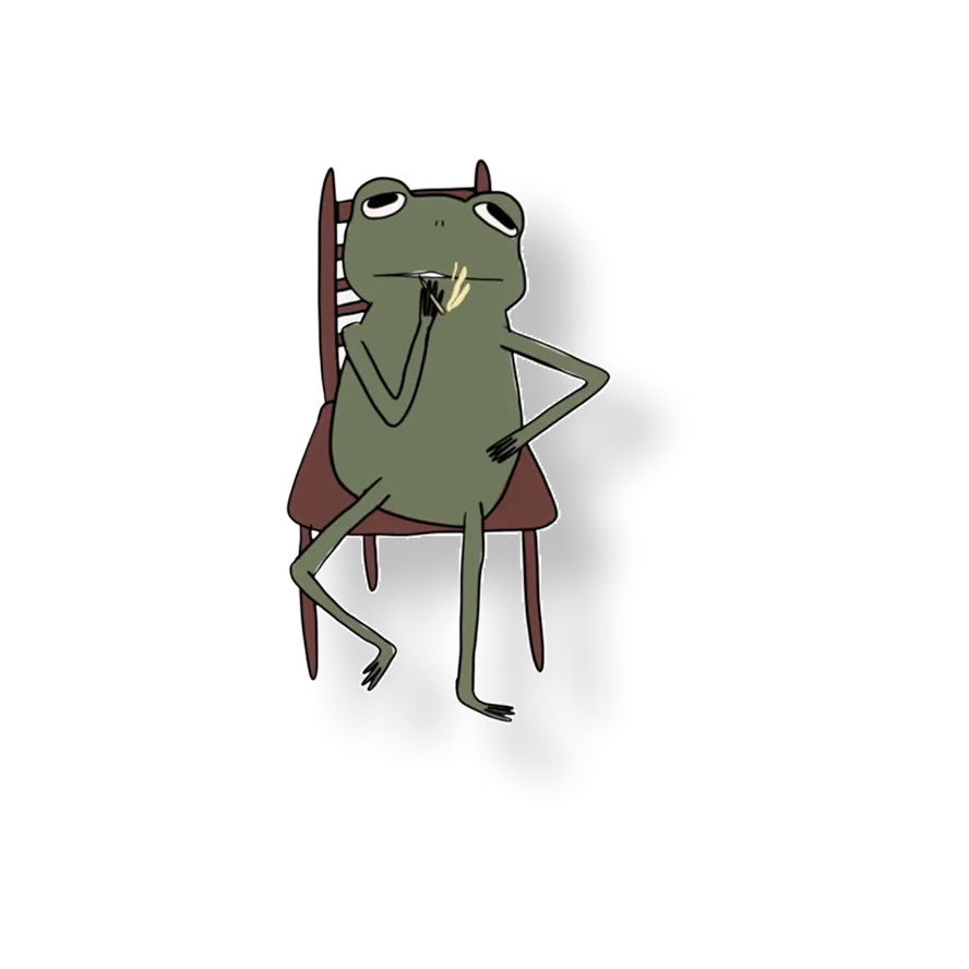 smoke break frog