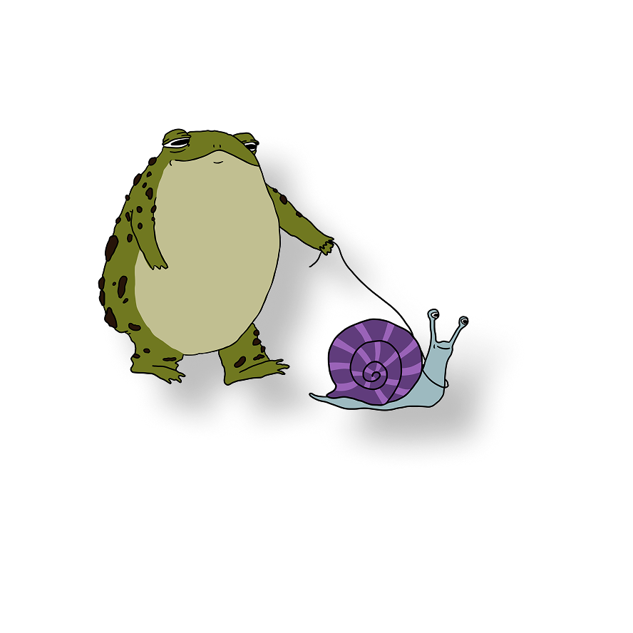 toad walkin snail