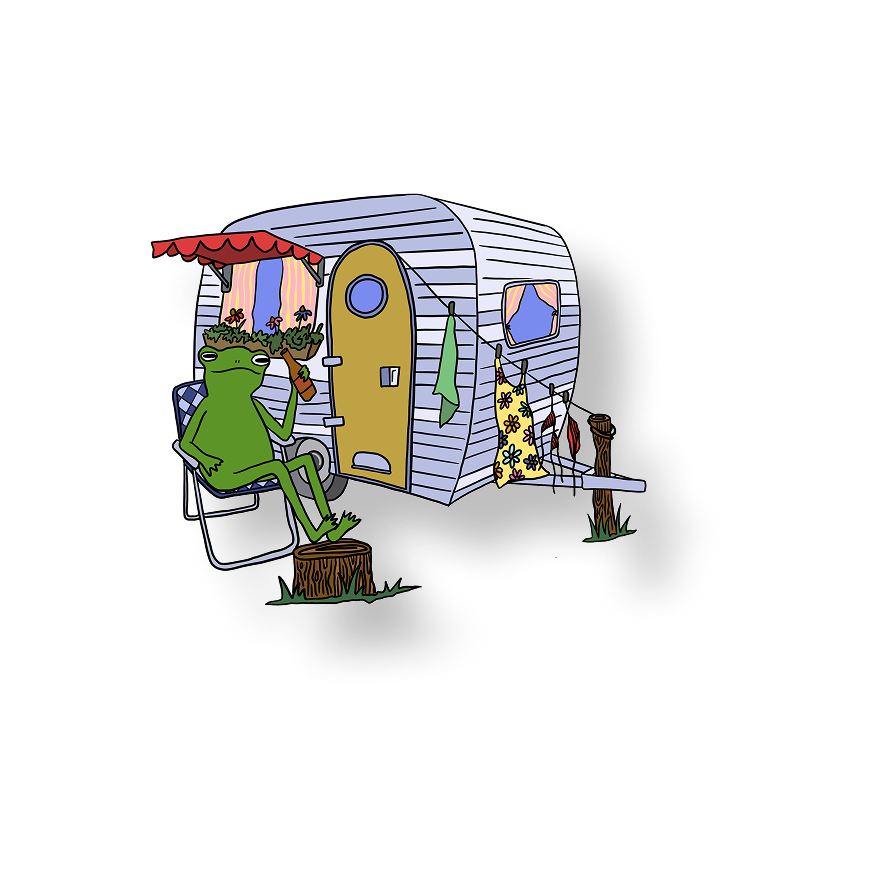 trailer park frog