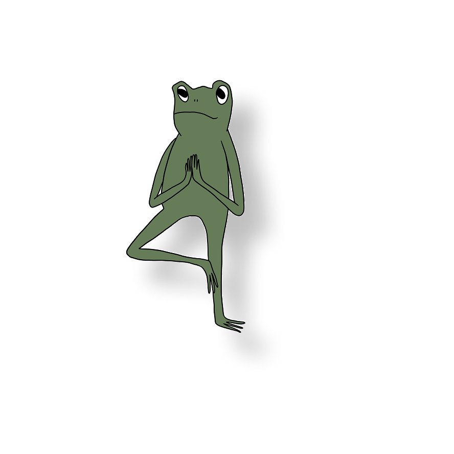 tree pose frog
