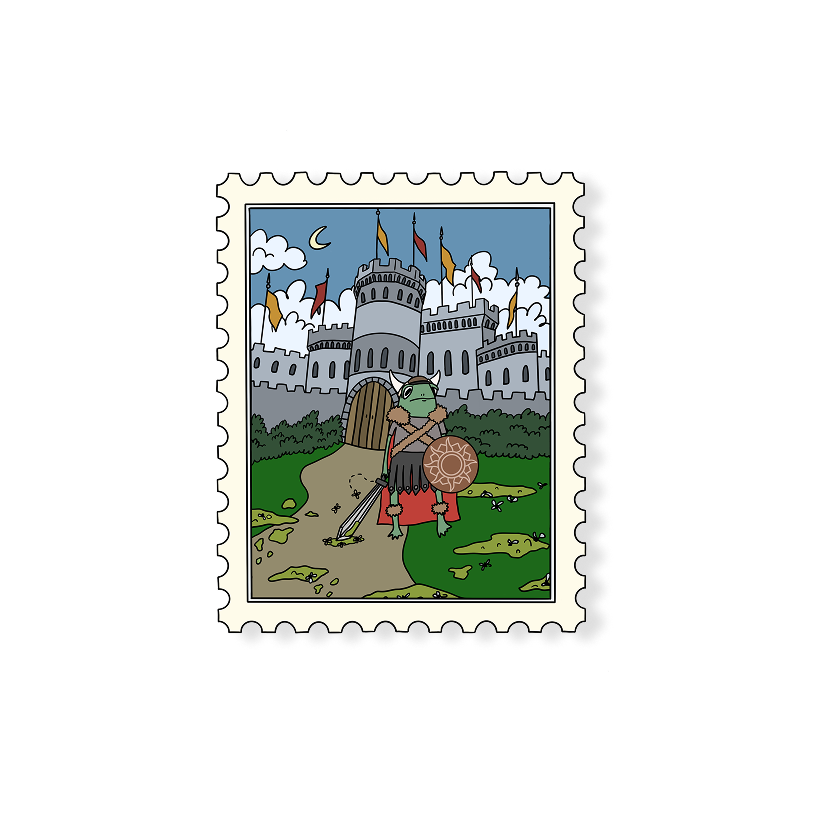 viking frog stamp