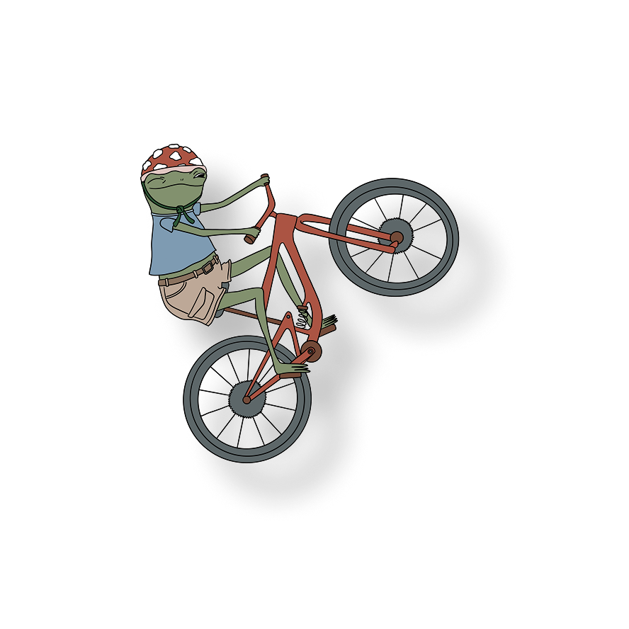wheelie frog biking